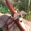 Mi (E) Sapele wood native american flute Eagle totem