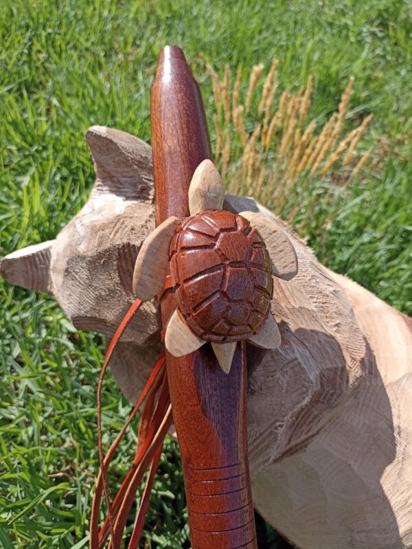 Fa (F) Sapele wood native american flute turtle totem