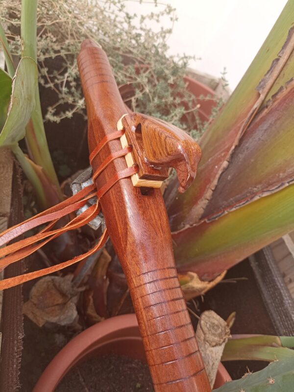 Mi (E) Sapele wood native american flute Eagle totem