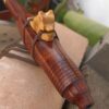Fa (F) Sapele wood native american flute wolf totem