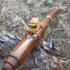 Mi (E) Huayruro wood native american flute with bird totem