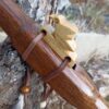 Mi (E) Huayruro wood native american flute with bird totem