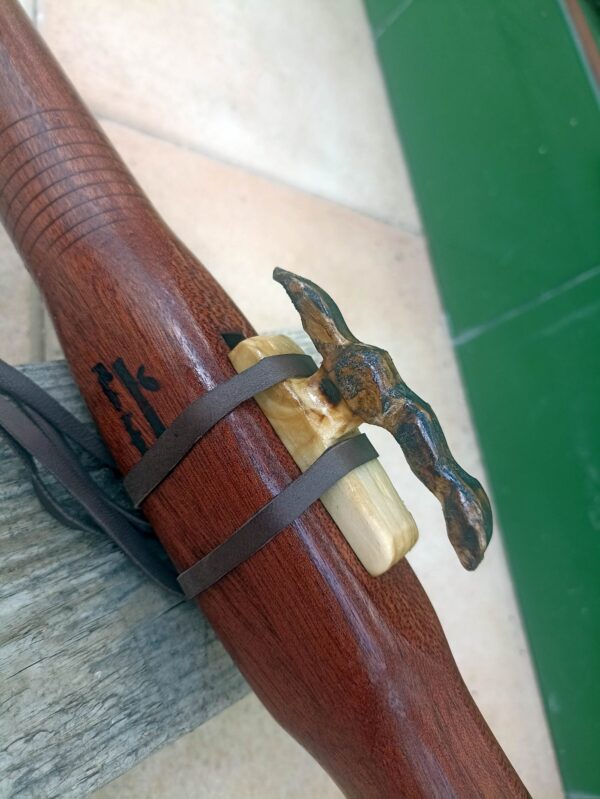 Mi (E) Sapele wood native american flute snake totem