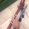 Mi (E) Sapele wood native american flute snake totem
