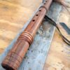 Mi (E) Sapele wood native american flute bird totem